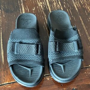 Coface Orthodic Women’s Black Knit Slide Sandals